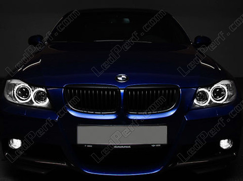 Biele xenón LED pre angel eyes BMW rady 3 E90 6000K