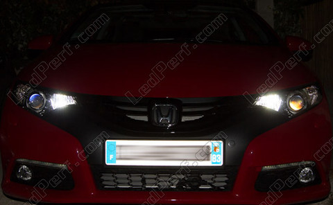 LED Pozičné svetlá Biely Xenón Honda Civic 9G