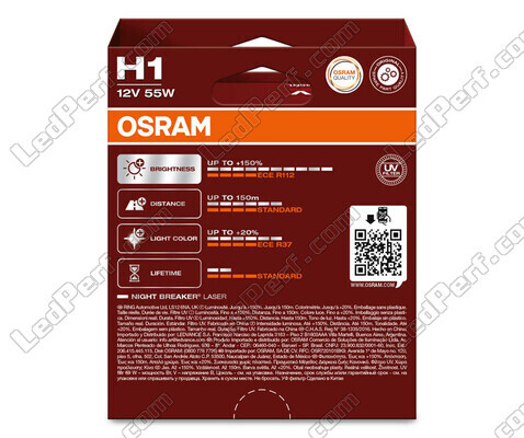 Balíček 2 H1 žiaroviek Osram Night Breaker Laser +150% - 64150NL-2HB