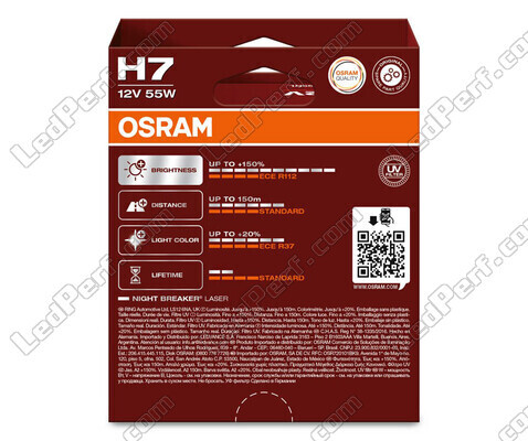 Balíček 2 H7 žiaroviek Osram Night Breaker Laser +150% - 64210NL-2HB