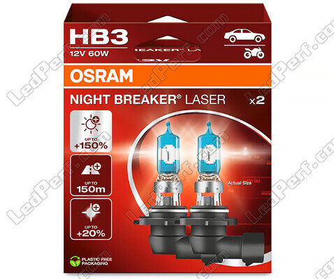 Balíček 2 HB3 žiaroviek Osram Night Breaker Laser +150% - 9005NL-2HB