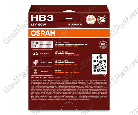 Balíček 2 HB3 žiaroviek Osram Night Breaker Laser +150% - 9005NL-2HB