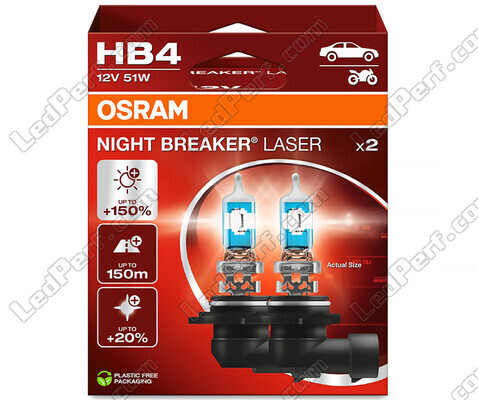 Balíček 2 HB4 žiaroviek Osram Night Breaker Laser +150% - 9006NL-2HB