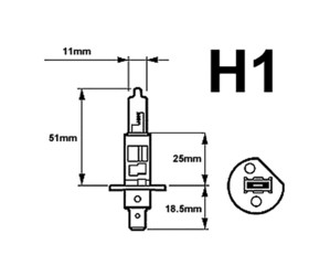 Ampoule a leds H1 6000K