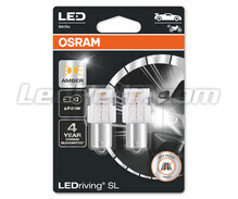 Oranžové P21W LED žiarovky Osram LEDriving® SL - BA15s