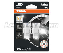 Oranžové W21W / WY21W LED žiarovky Osram LEDriving® SL - W3x16d