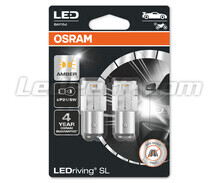 Oranžové P21/5W LED žiarovky Osram LEDriving® SL - BAY15d