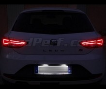 Pack LED (čisto biela 6000K) zadná registračná značka pre Seat Leon 3 (5F)