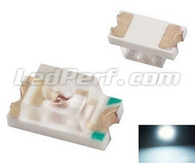 50 LED SMD 1206 biela 100mcd