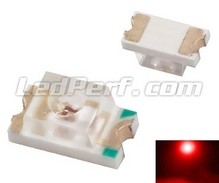 LED SMD 1206 červená 60mcd