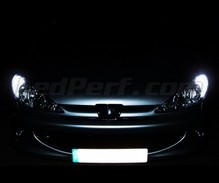 Balíček LED pozičných svetiel (biely xenón) pre Peugeot 206