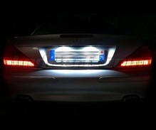 Pack LED (čisto biela 6000K) zadná registračná značka pre Mercedes SL R230